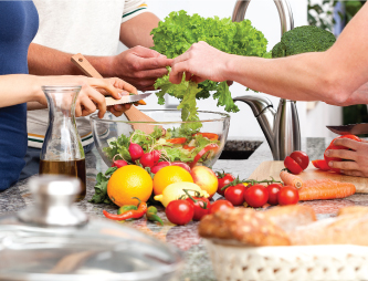 cooking with fresh food